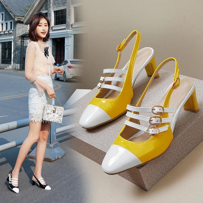 2019 Women Sandals Gladiator High Heels Strap Pumps Buckle Shoes Fashion Summer Ladies SIZE 34-46 | Обувь