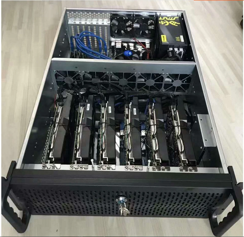 Криптоалюминиевая горная Установка чехол USB miner BTC ETH Mmcion ATX chassss Rack 19 корпус Sever box 8 видеокарта gtx1080 1080ti