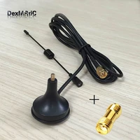 433mhz radio antenna 3dbi magnetic base extension cable 1 5m sma male sma female switch sma female rf coax adapter coupler