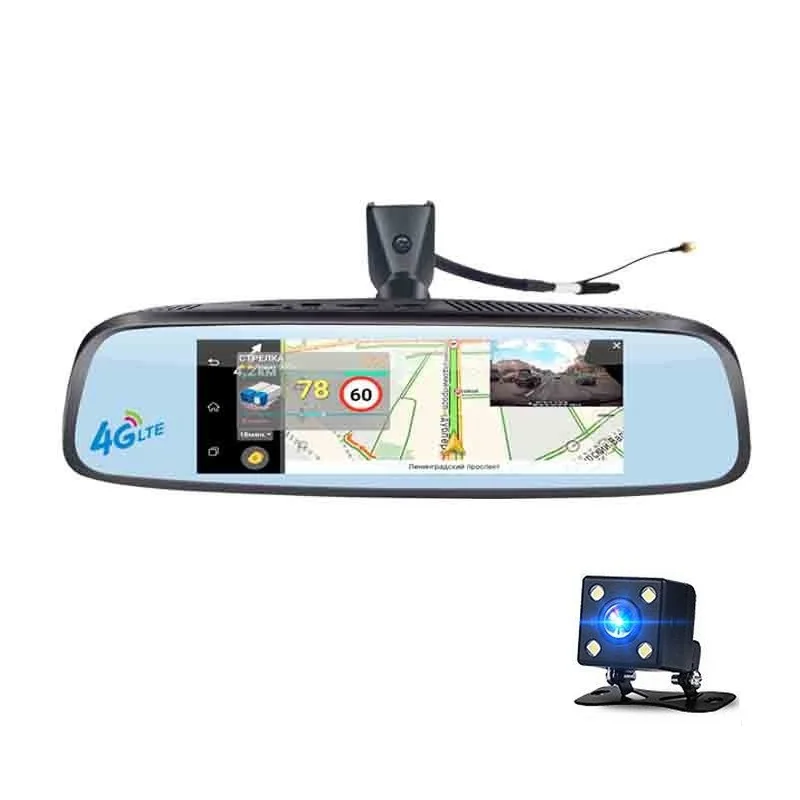 7 84 &quot4G Специальный Кронштейн Автомобильный зеркальный рекордер Android GPS DVR с двумя