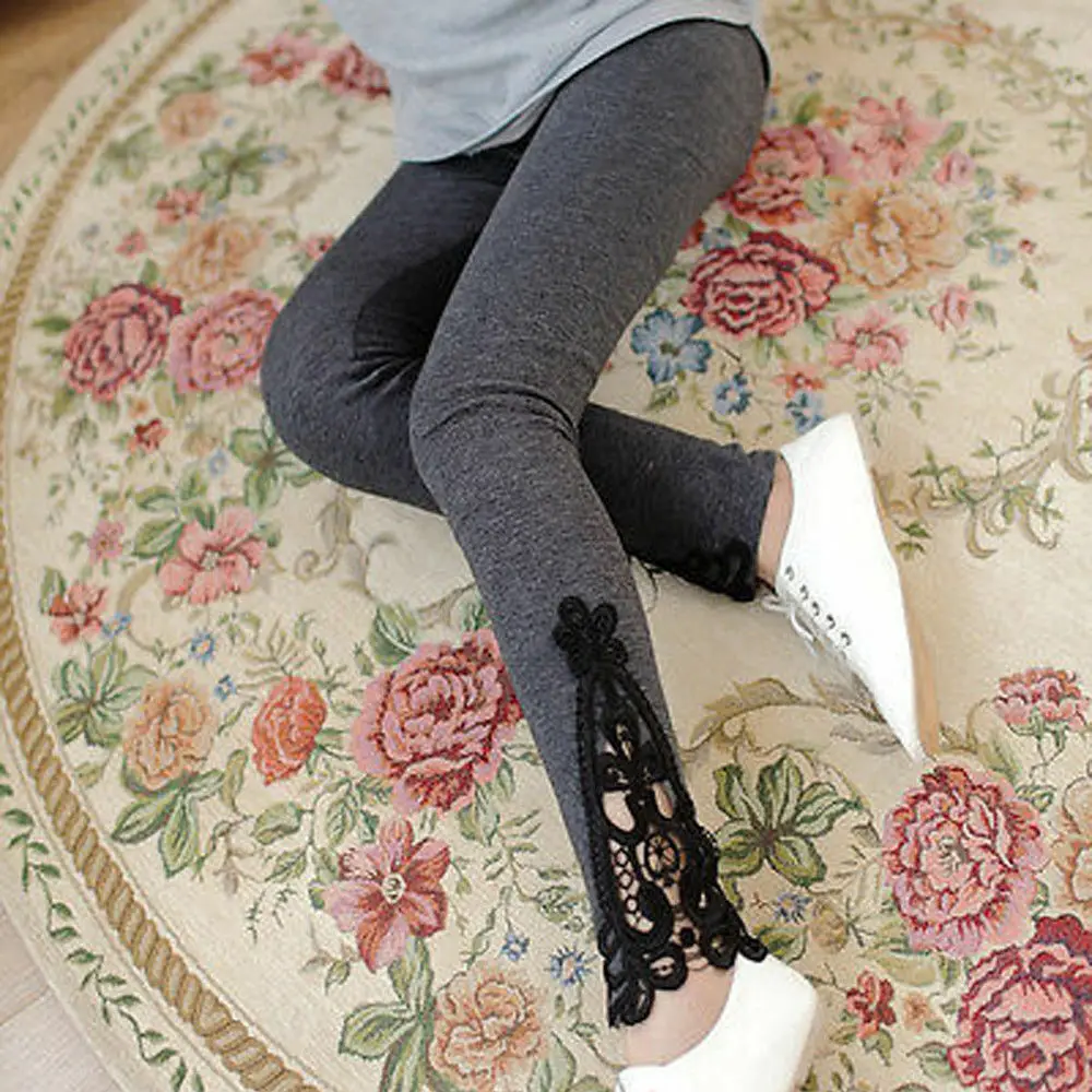 

New Fashion Womens Lace Crochet Sexy Skinny Leggings Stretch Jeggings Pants