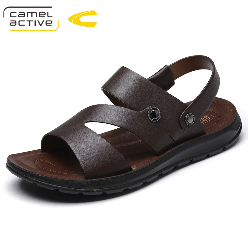 Camel Active/мужские сандалии из натуральной кожи сезон лето Новинка 2018 года пляжные