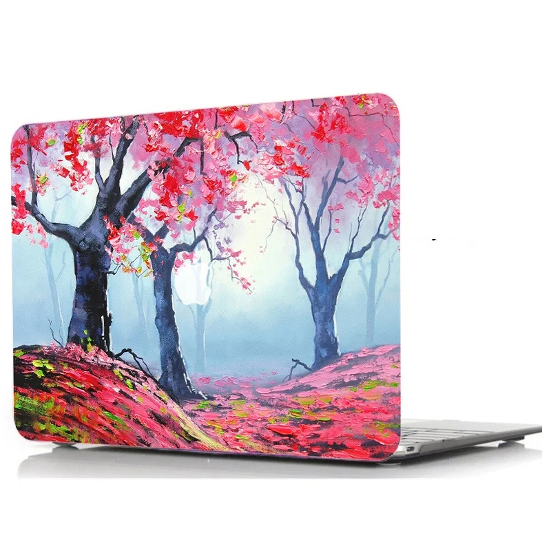 Новинка 2019 Жесткий Чехол для ноутбука с рисунком + чехол клавиатуры Apple Mac MacBook Air11