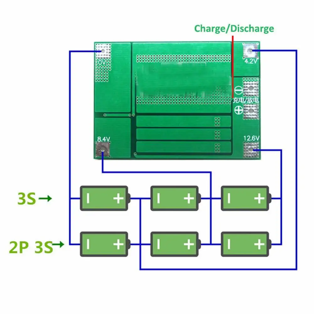 3S 40A BMS 11,1 V 12,6 V 18650 Защитная плата для литиевых батарей с улучшенной/сбалансированной версией для сверла 40A ток diy kit Aokin