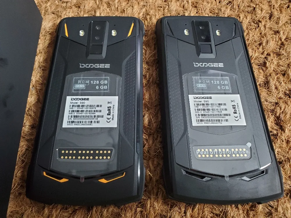 DOOGEE S90 смартфон Walkie talkie 6,18 FHD+ Android 8,1 IP68/IP69K 6 ГБ 128 Гб Беспроводная зарядка 16 Мп+ 8 Мп камера мобильный телефон