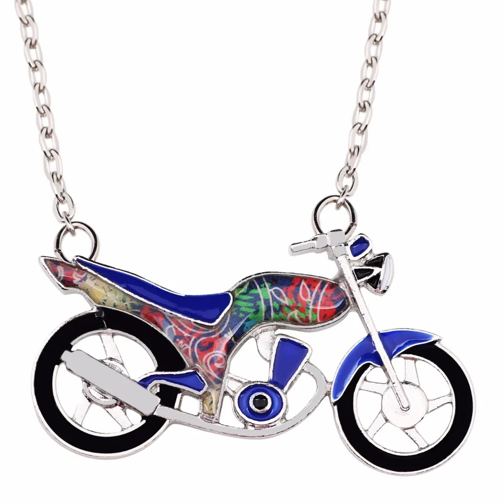 Массивное эмалированное ожерелье WEVENI из сплава для мотоцикла подвески чокер
