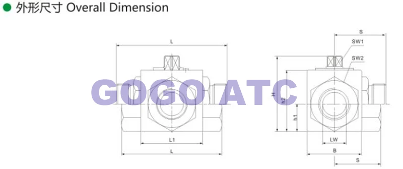 Гидравлический шаровой клапан ручной работы/2 внутренняя резьба из углеродистой