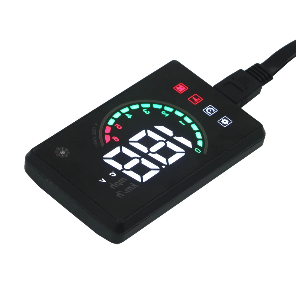 EANOP A08 HUD Head дисплей Автомобильный спидометр OBD II скоростной проектор для