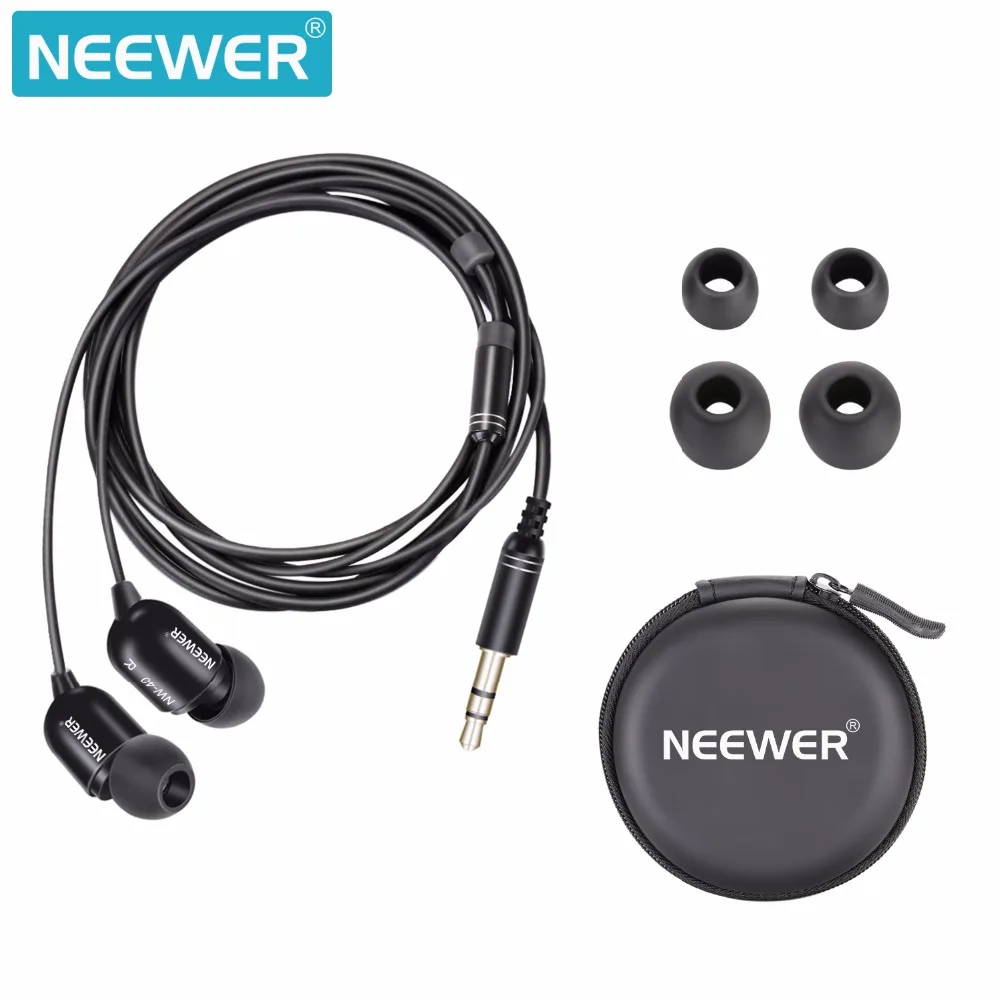 Универсальные спортивные наушники Neewer для бега проводные с шумоизоляцией 3 пары
