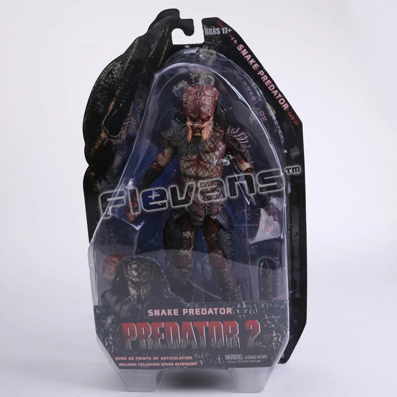 NECA Хищник 2 стража змея Сталкер хищник, ПВХ Фигурки коллекционные игрушки " 18 см