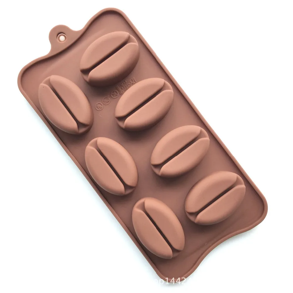 Силиконовые Молде в виде кофейных зерен пресс форм 100% Фирменная Новинка детская