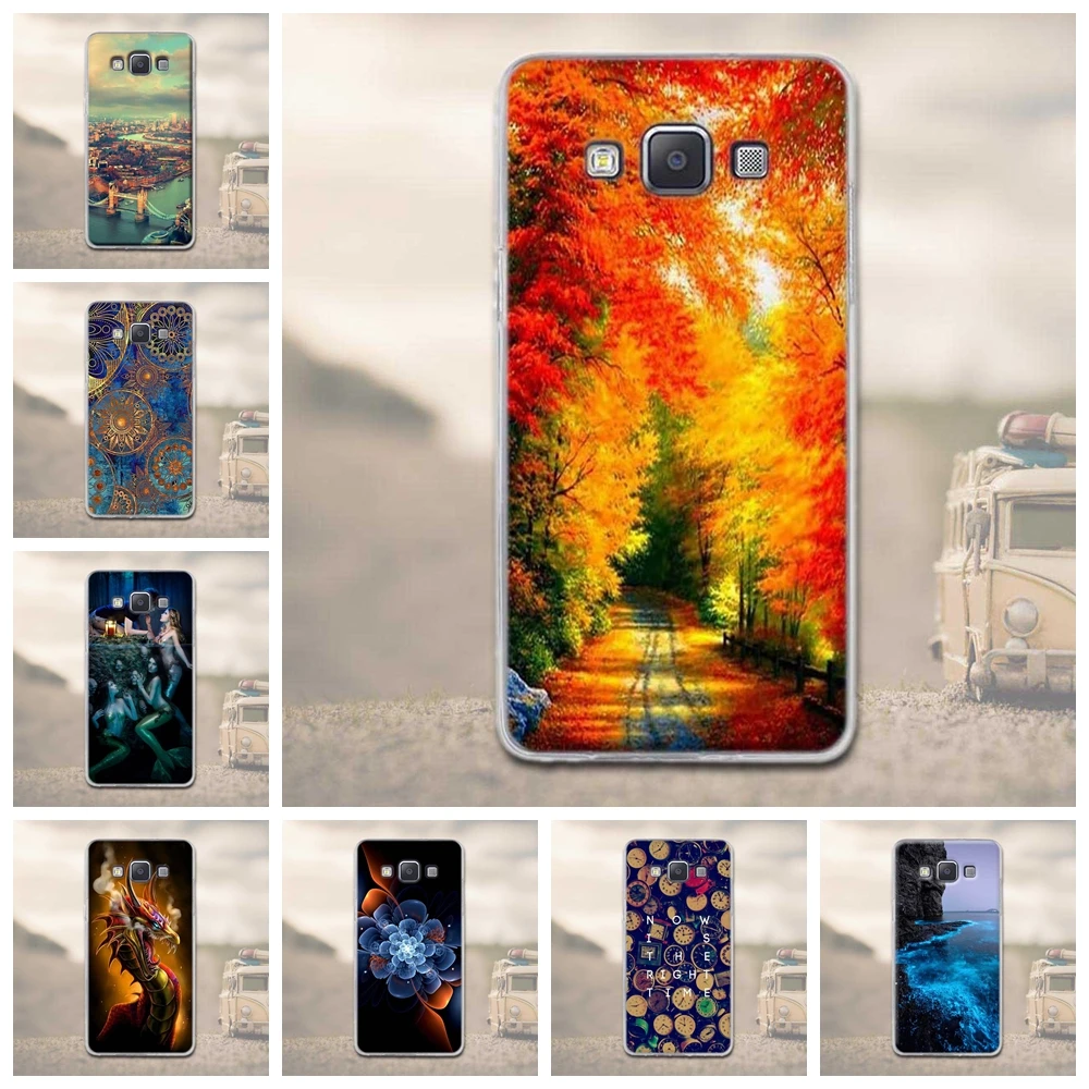 Мягкий ТПУ чехол для Samsung Galaxy A5 2015 A500 A500F A500H 3D рельефный силиконовый телефона|silicon
