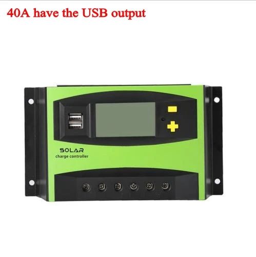 PWM 40A 50A 60A 12V 24V солнечная панель солнечных батарей регулятор заряда батареи для 500W 1000W солнечная домашняя система