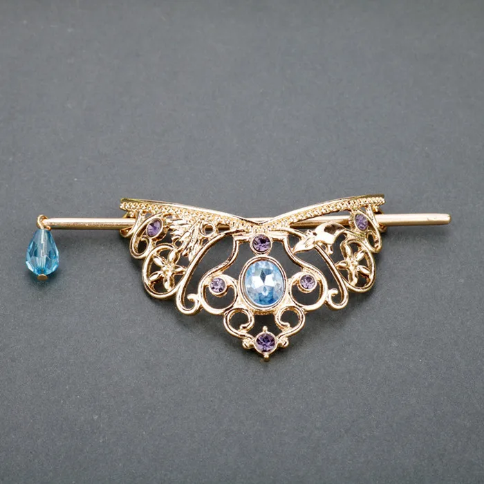 Dongsheng Jewelry женские аксессуары для волос Для женщин шпильки заколка для волос рисунок «сердечко»; бант для волос Стик Женская повязка на голову - Окраска металла: gold