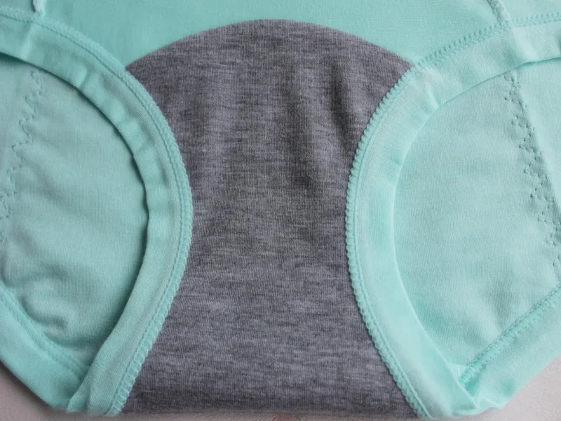 Бесшовное нижнее белье из органического хлопка для больших девочек трусики с