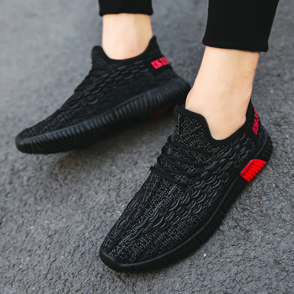 Мужская обувь кроссовки летние с рыбками тканевые Zapatillas Deportivas Hombre дышащая
