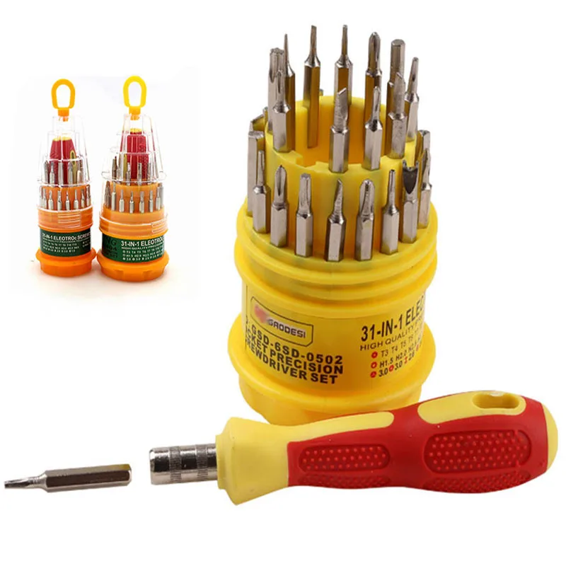 31 шт. в 1 Многофункциональный Мини Отвёртки биты ремонт Инструменты комплект