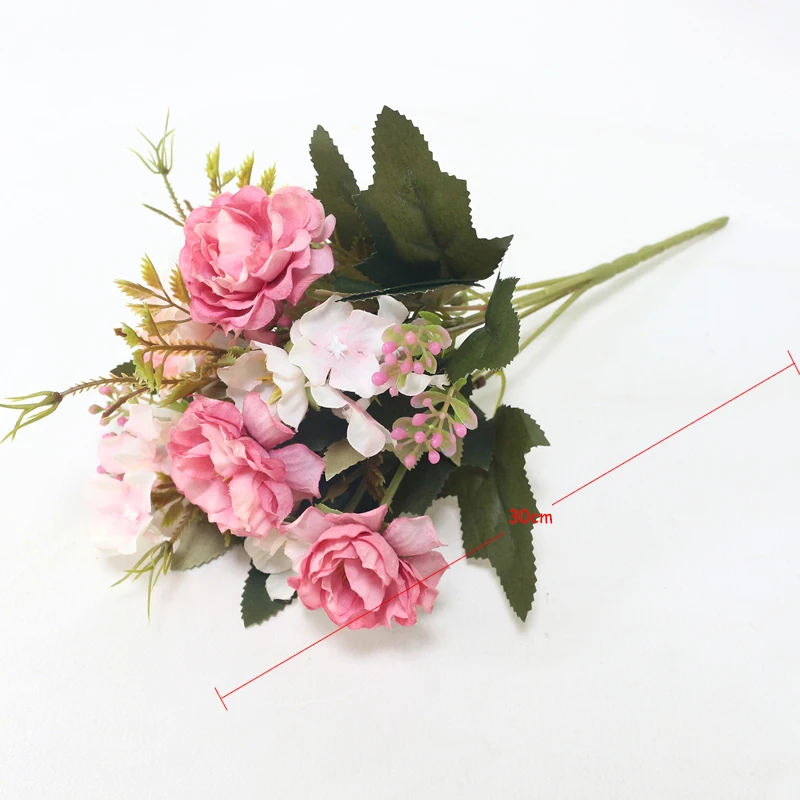 Искусственный маленький букет пиона JAROWN искусственный цветок для домашнего