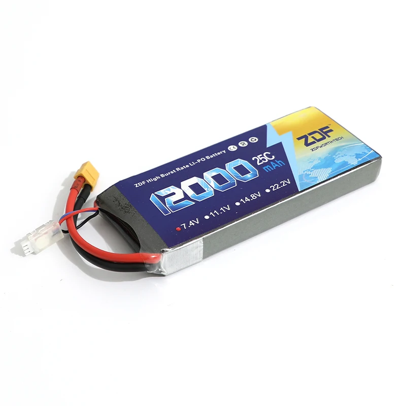 ZDF 12000mAh 7 4 V 2S 25C RC Lipo батарея для вертолета S1000 Дрон FPV UAV автомобиль Лодка | Игрушки и