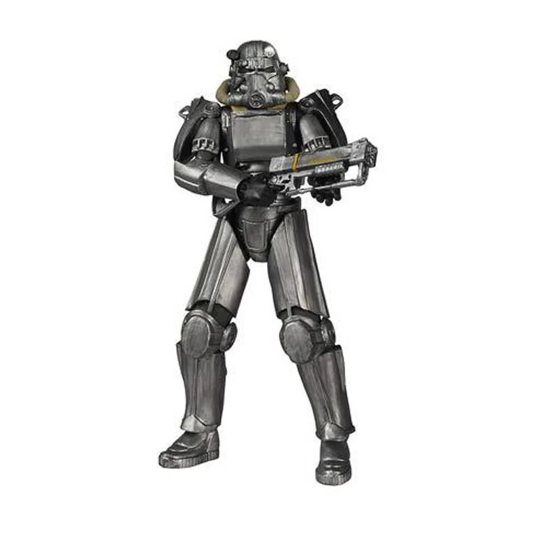 silver opp 1 шт., 15 см, высокое качество, FALLOUT 4, одинокий странник, фигурка, игрушки, силовая броня, модель, фигурка, игрушки для мальчиков - Цвет: silver opp