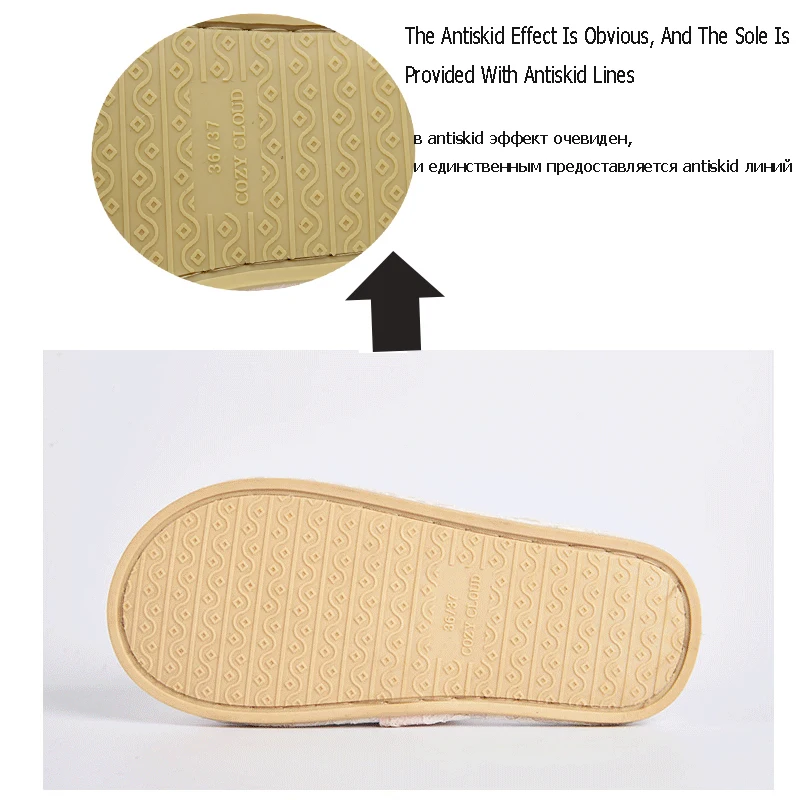 Хлопковая женская обувь с кружевным бантом износостойкая домашняя удобные