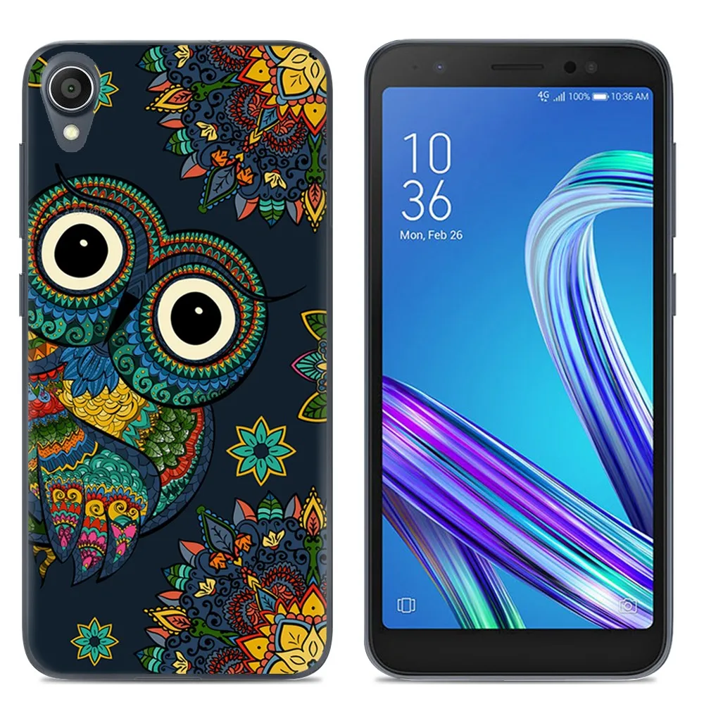 Мягкий чехол для телефона силиконовый Asus ZenFone Live (L1) ZA550KL модный прозрачный из ТПУ