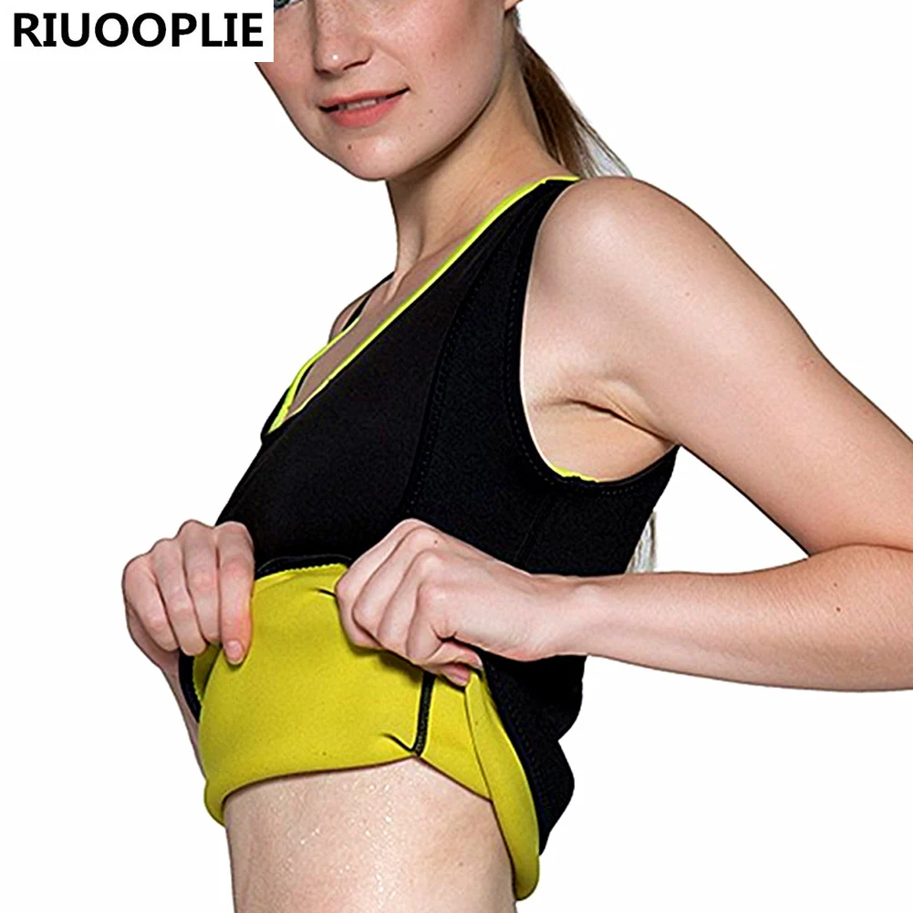 Женский неопреновый жилет RIUOOPLIE майка для сауны|women weight loss|neoprene waist trainerwaist trainer |