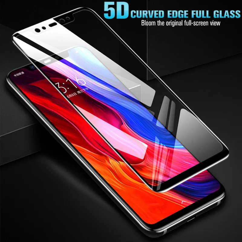 5D полное покрытие закаленное стекло для Xiaomi Redmi Note 7 6 6A 5 Plus 5A Pro Prime S2 9H