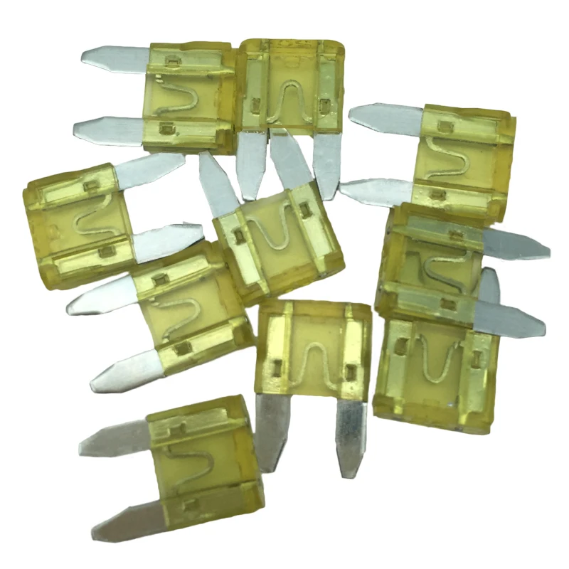 10 шт. смешанный мини предохранитель лезвия 5A 10A 15A 20A 25A 30A ассортимент стандартных
