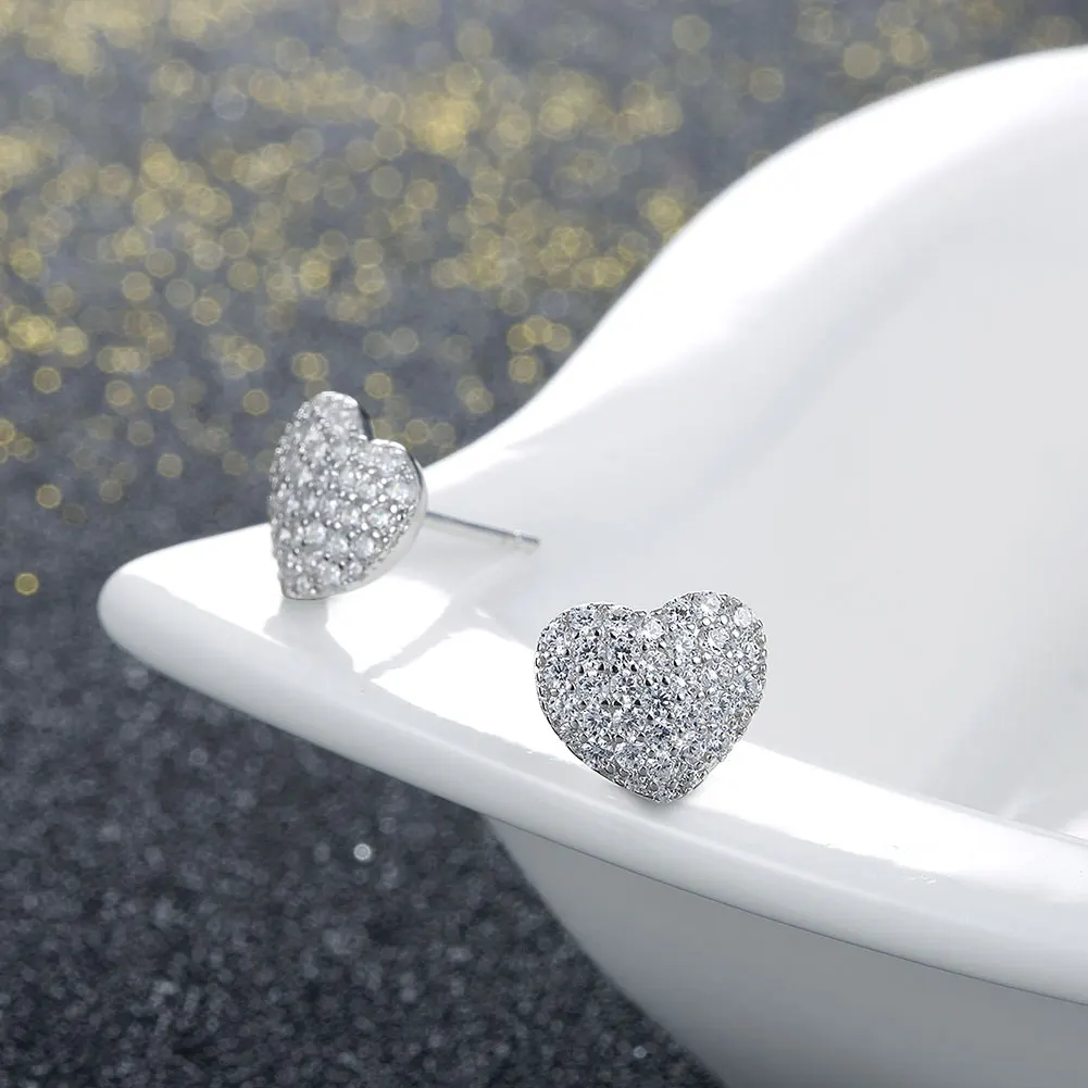 Женские серьги гвоздики из серебра 925 пробы с цирконом|silver stud earrings|sterling silver earringsstud