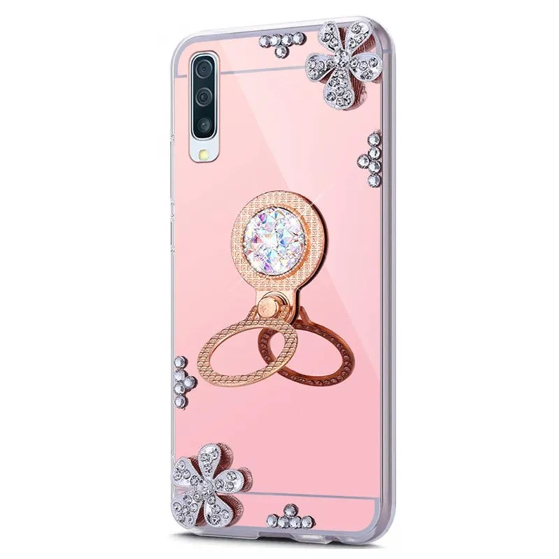 Зеркалоалмазный чехол для samsung Galaxy A50 A70 A30 A40 M10 M20 M30 S10E S8 S9 S10 плюс J6 J4 A8 A6 A7 A9 2018 3D