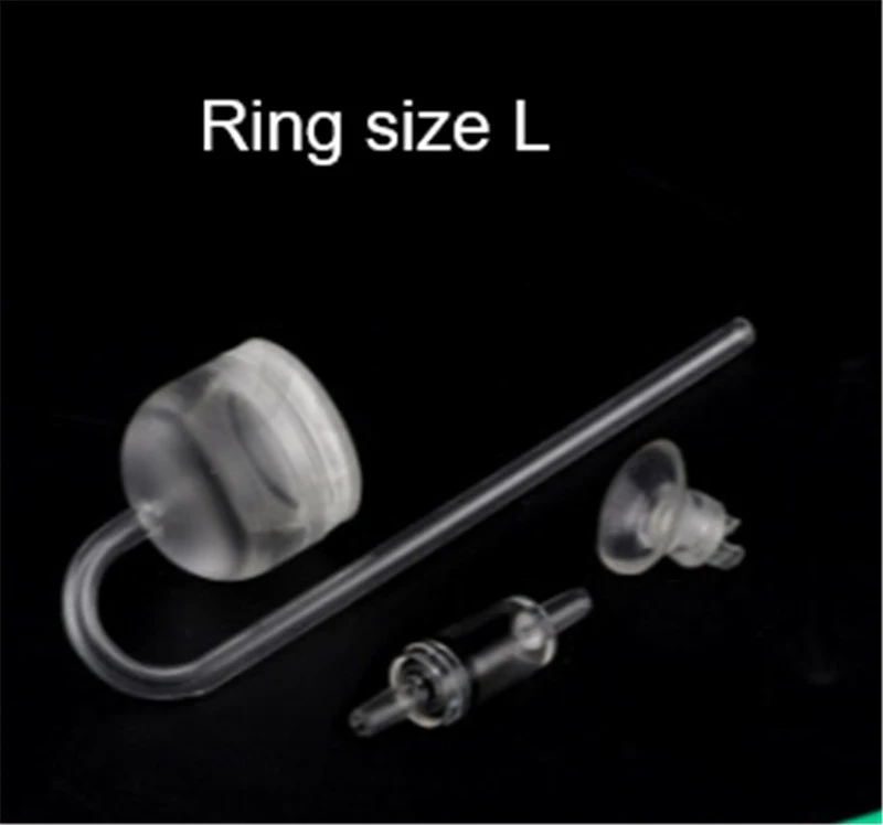 ring size L CO2 мини диффузор распылитель акриловый пластик супер тонкий регулятор для аквариума водяное растение для аквариума аквариум - Цвет: ring size L