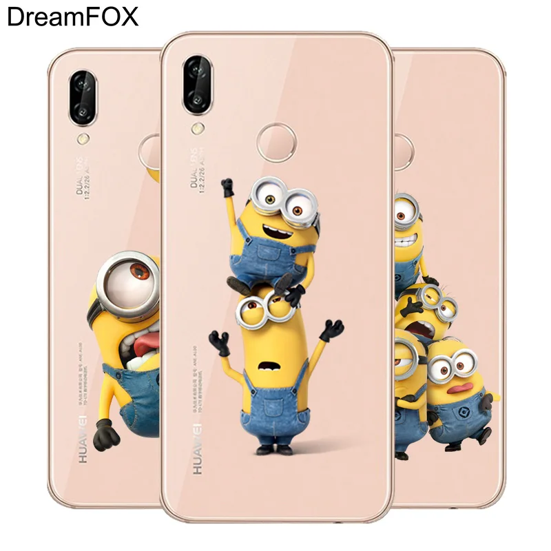 DREAMFOX M528 маленький желтый человек Мягкий ТПУ силиконовый чехол для Huawei Honor 6a 6C 7X9 10