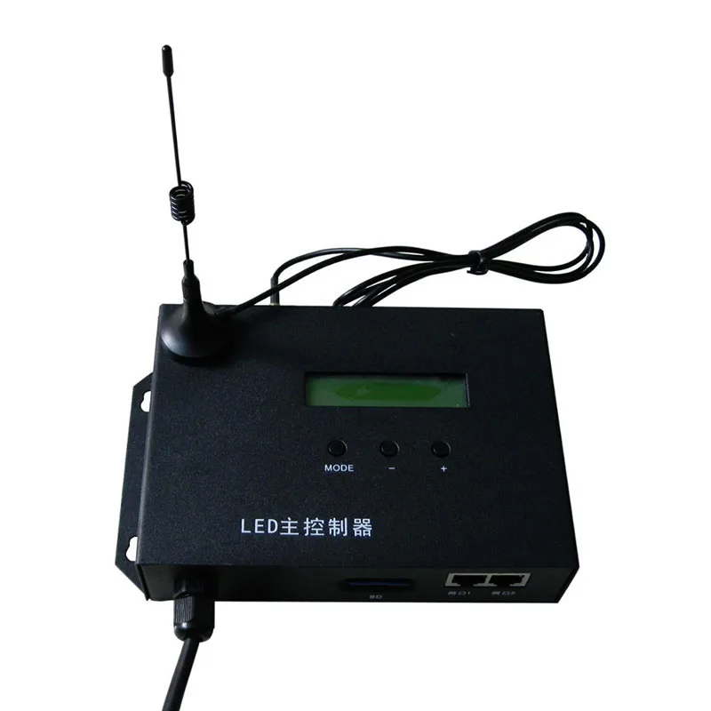 Светодиодный программируемый контроллер с радиочастотной антенной приема
