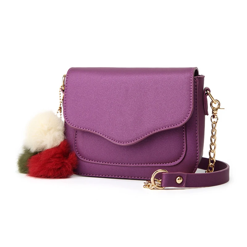 Сумка женская кожаная через плечо сумка мессенджер с мелкой цепочкой и