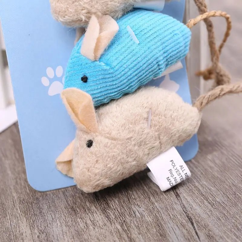 3 шт./компл. скрип крысы Звук шума игрушка кошка котенок Когтеточка плюшевая мышь