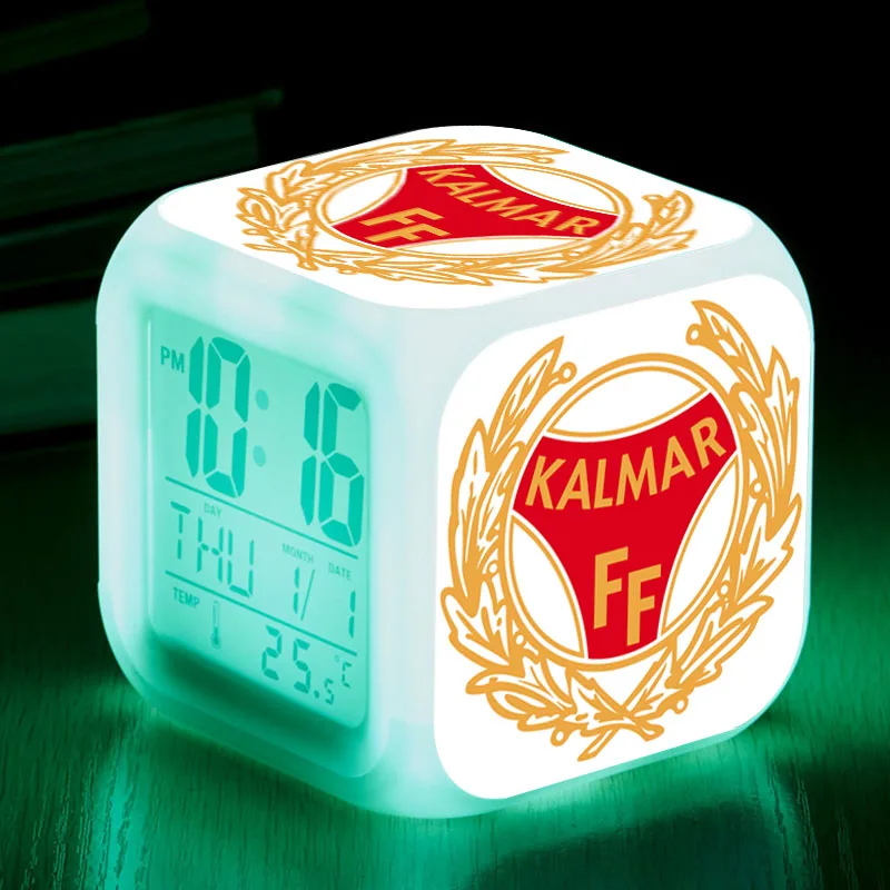 7 цветов Изменение цифровой будильник kalmar FF светодиодный Будильники Reloj Despertador