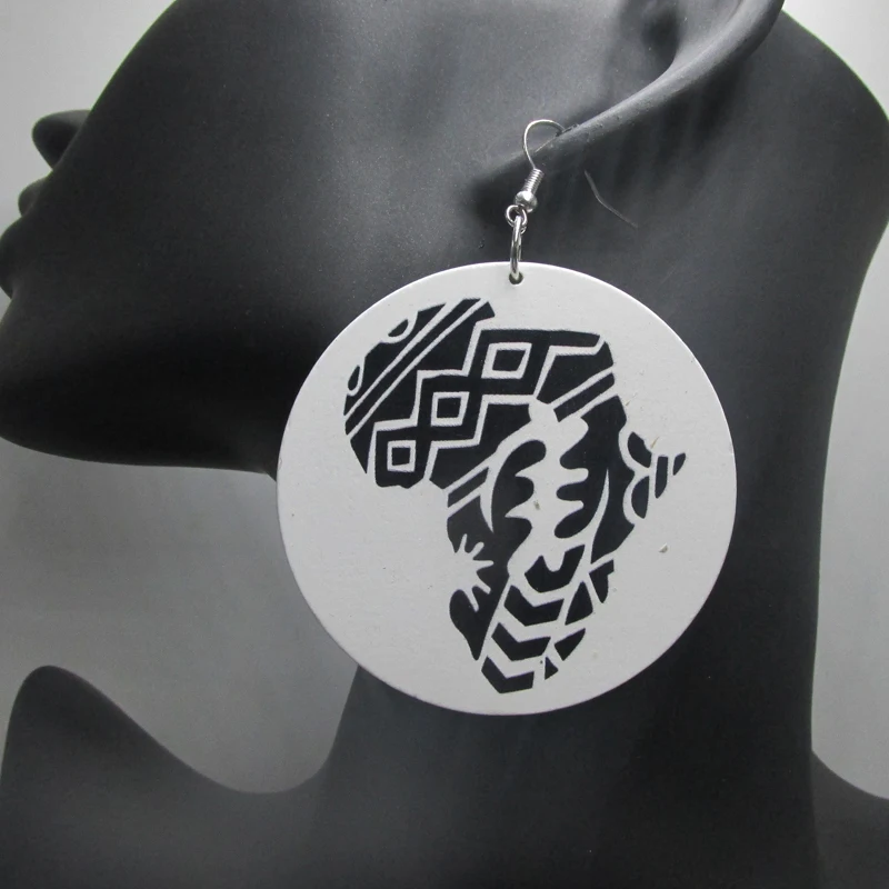 Бесплатная доставка! 6 пар/лот африканские деревянные серьги Gye Nyame | Украшения и