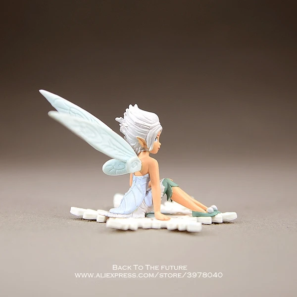 Disney Tinker Bell Princess white Cartoon 8cm mini doll Action Figure Anime Mini Collection Figurine Toy model for children gift |
