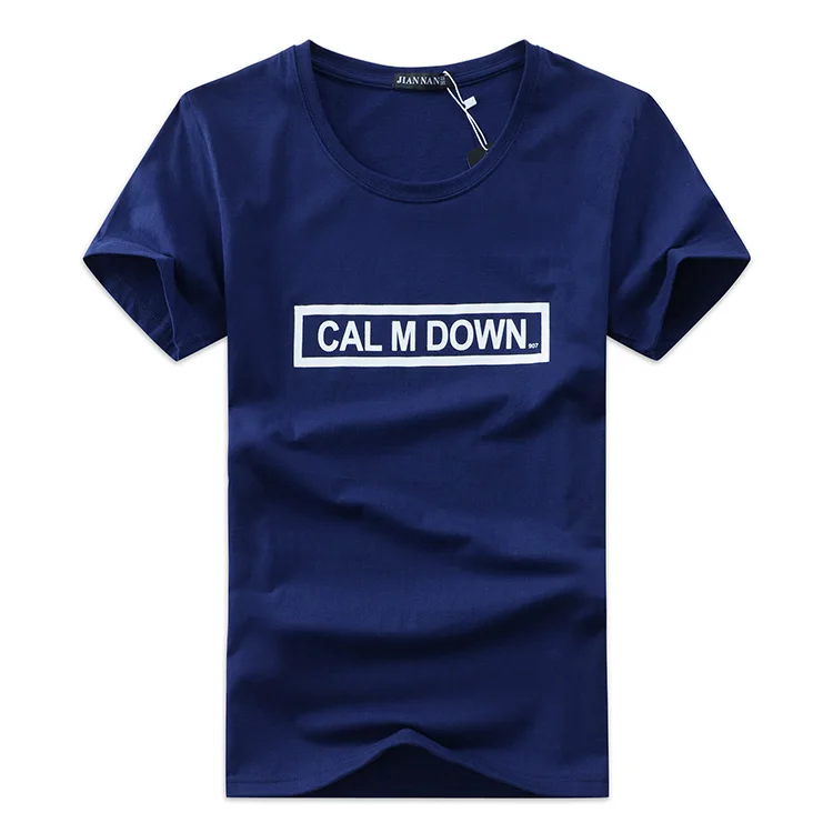 Лидер продаж летние футболки мужские белые 2017 известный бренд модная Новая