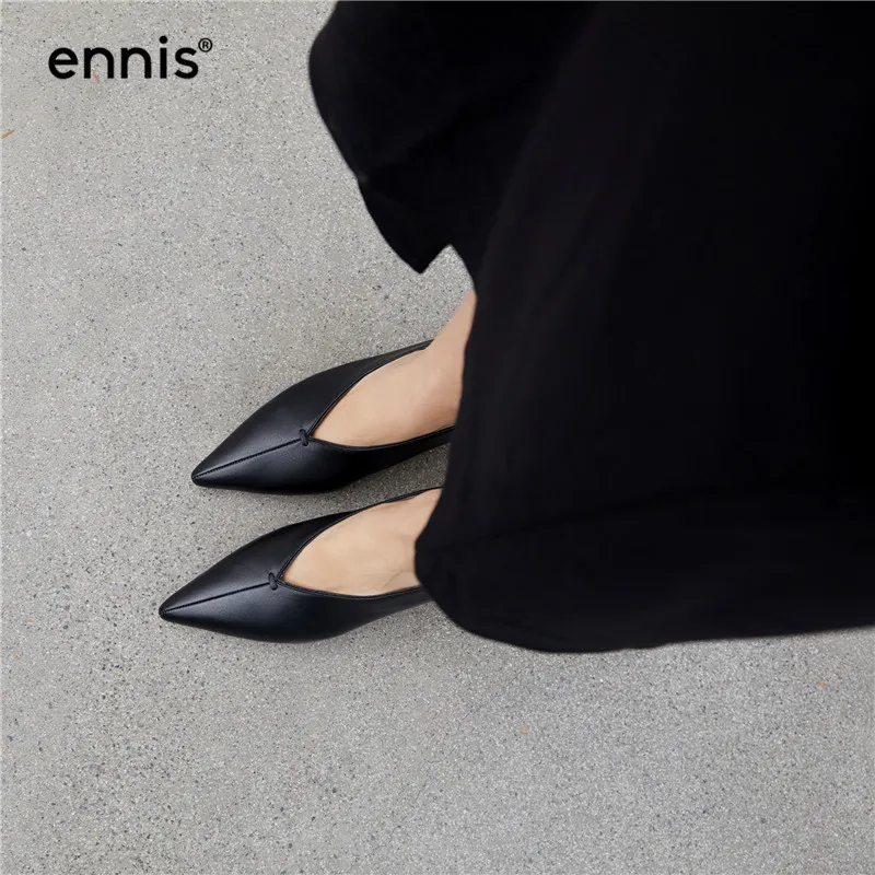 ENNIS/ г., туфли-лодочки на высоком каблуке-шпильке женская обувь Туфли-лодочки из натуральной кожи женские неглубокие повседневные туфли модные демисезонные Туфли на каблуке, P947