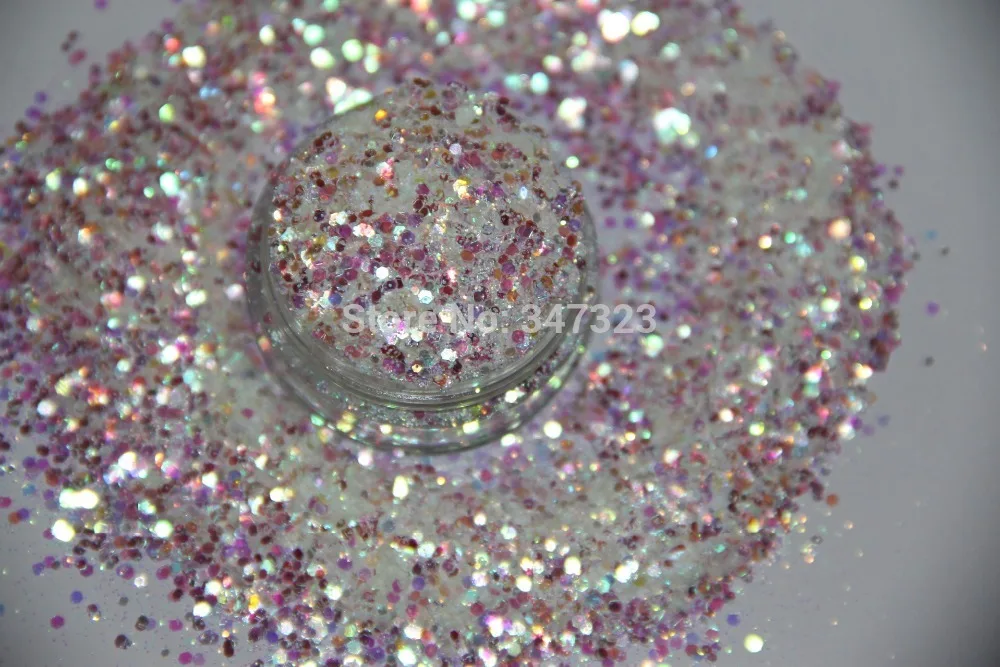 Флюгер для дизайна ногтей и других украшений сделай сам цвет белый мерцание 1