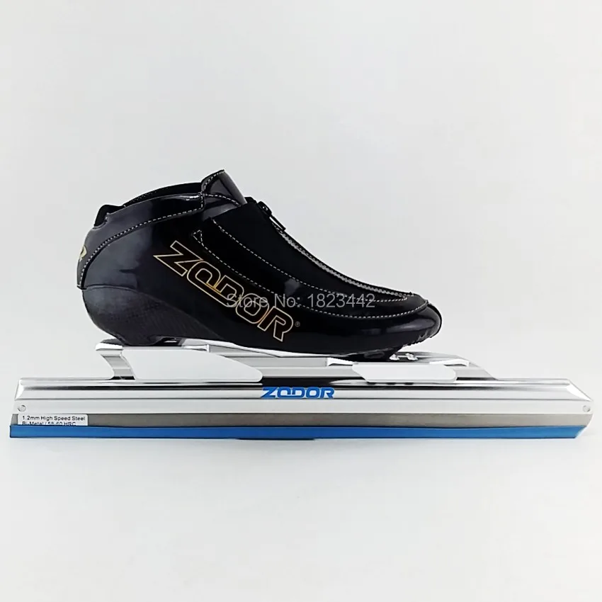 Ice speed Skate ice ZODOR Катание на коньках ботинки из углеродного волокна длинный трек Катание на коньках обувь дислокация ice skate blade 380 мм 410 мм 430 мм