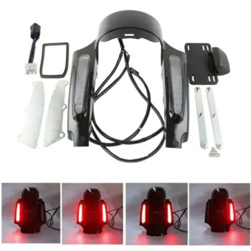Мотоцикл Led свет заднее крыло фасции набор для Harley Touring Road King Electra Glide Street Ultra Limited 2009
