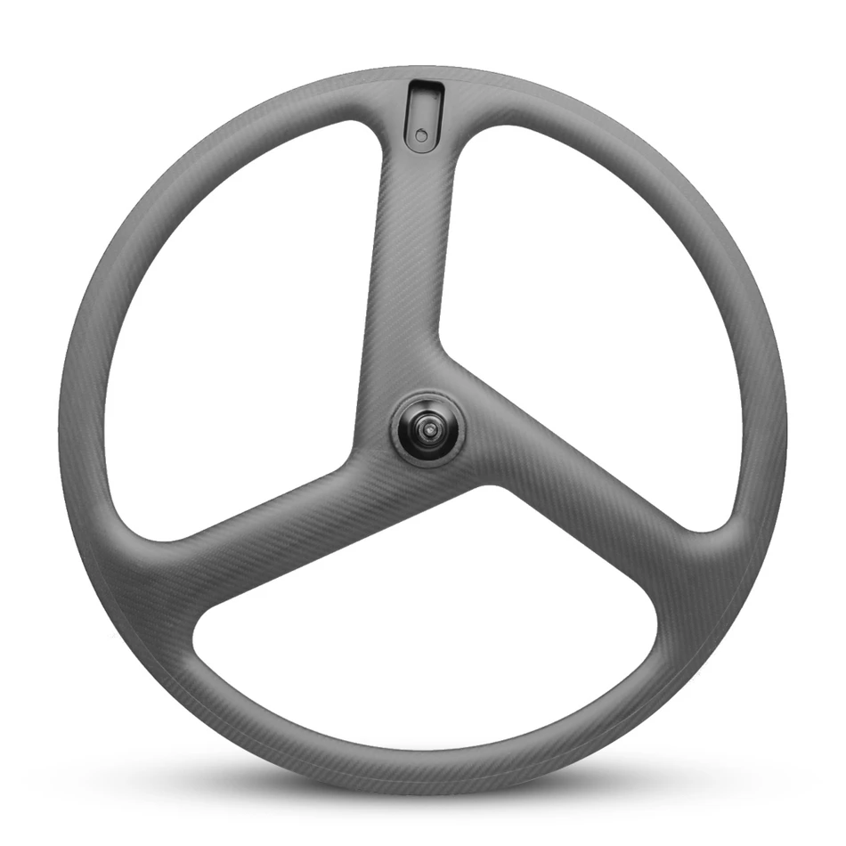 Дешевое углеродное трехспицевое колесо 700C углеродная дорога/гусеница/ТТ обод