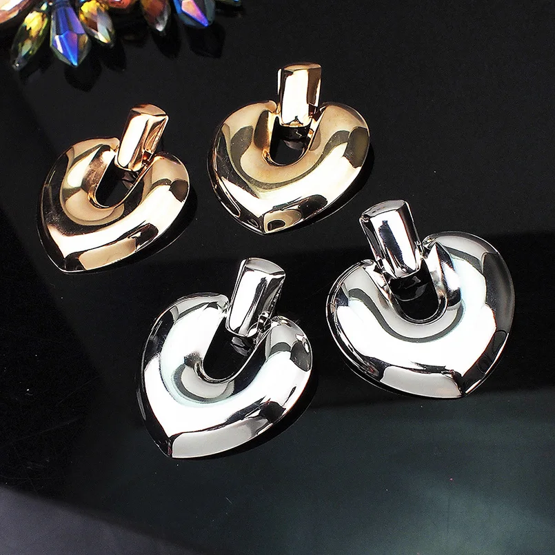 Женские металлические серьги гвоздики MANILAI массивные из цинкового сплава