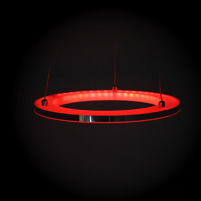 Бесплатная доставка Современный RGB светодиодный подвесной светильник с пультом