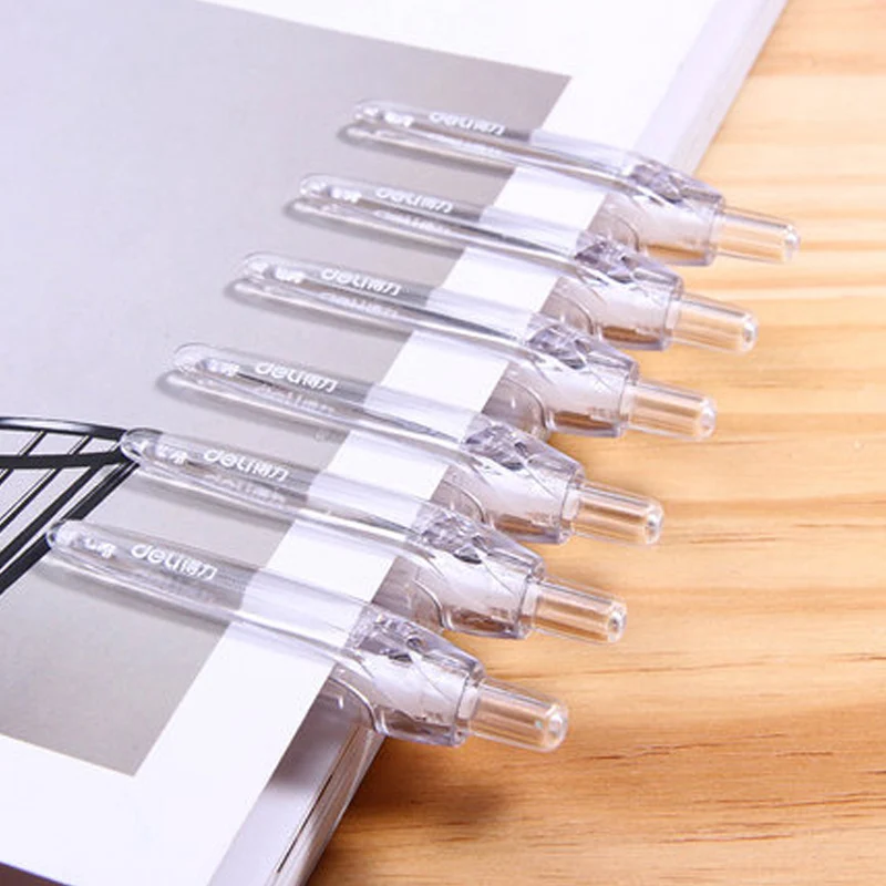 

DELI Presses The Gel Pen 12 Pcs A057B Business Office Signature Pen 0.5mm Student Exam Dedicated Water-based Pen Writing Tool
