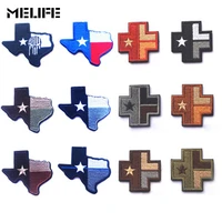 hunting accessories punisher patches texas state flag embroidery patch lonely star flags badges military tactical for clothing