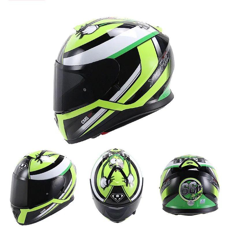 VCOROS full face motorcycle helmet individuality YOHE 976 double sun shield lens motorbike fashion couple moto helmets | Автомобили и